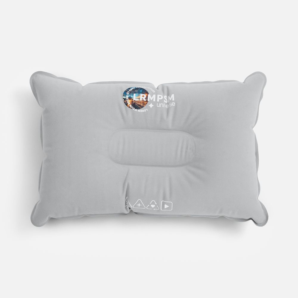 Надувная подушка Pillowish, серая